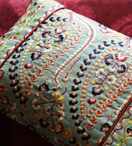 Jayshree Fabric by Zoffany Celadon/Multi