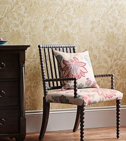 Kalamkari Fabric by Zoffany Red/Green