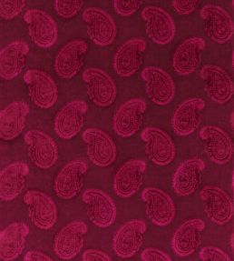 Orissa Velvet Fabric by Zoffany Burgundy