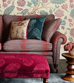 Orissa Velvet Fabric by Zoffany Azure