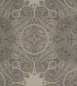 Elswick Paisley Wallpaper by Zoffany Blue Umber
