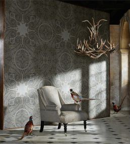 Elswick Paisley Wallpaper by Zoffany Sunstone
