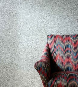 Weathered Stone Plain Wallpaper by Zoffany Bluestone