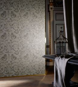 Landseer Wallpaper by Zoffany Antique Bronze