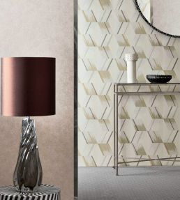 Rhombi Wallpaper by Zoffany Paris Grey
