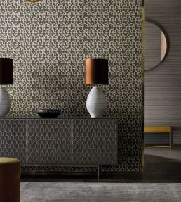 Tumbling Blocks Wallpaper by Zoffany Stone