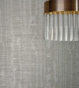 Watered Silk Wallpaper by Zoffany Stone