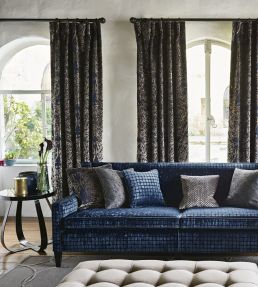 Tespi Fabric by Zoffany Amethyst/Mole