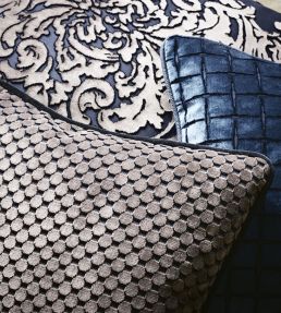 Tespi Spot Fabric by Zoffany Pewter/Silver