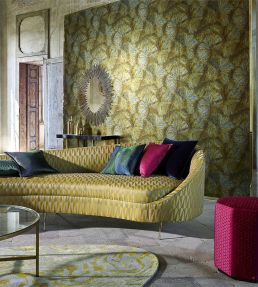 Taisho Deco Wallpaper by Zoffany Tigers Eye