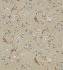 Woodville Fabric by Zoffany White Clay