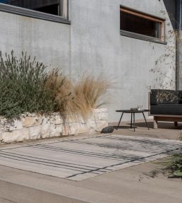 Brink & Campman Zona Line Runner Outdoor rug Charcoal 497605067230-US Charcoal