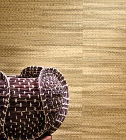 Zostera Wallpaper by Casamance Terre De Sienne