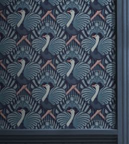 Zsa Zsa Wallpaper by Divine Savages Blue