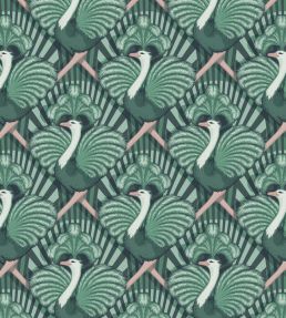 Zsa Zsa Wallpaper by Divine Savages Bottle Green