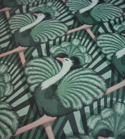 Zsa Zsa Wallpaper by Divine Savages Bottle Green