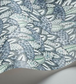 Zulu Terrain Wallpaper by Cole & Son Slate & Duck Egg