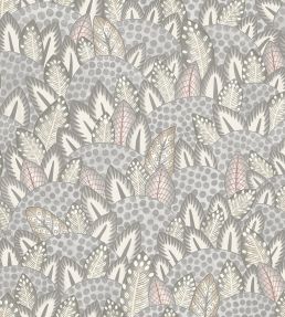 Zulu Terrain Wallpaper by Cole & Son Heath Grey & Blush