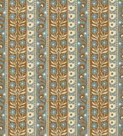 Arber Stripe Wallpaper by Josephine Munsey Brown and Blue