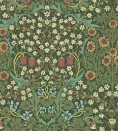 Blackthorn Wallpaper by Morris & Co Green