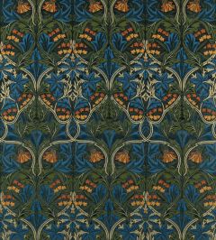 Bluebell Embroidery Fabric by Morris & Co Tump/Webbs Blue