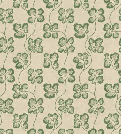 Cabbage Check Wallpaper by Josephine Munsey Brookes Green and Edge Sand