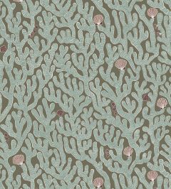 Coral Wallpaper by Josephine Munsey Osney Blue