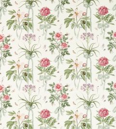 Cupids Beau Fabric by Sanderson Parchment/Madder
