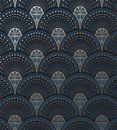 Deco Martini Wallpaper by Divine Savages Midnight Gold