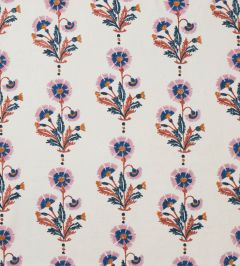 Dianthus Fabric by Molly Mahon Rust/Rose