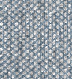 Wicker Linen Fabric by Fermoie Blue