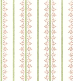 Fern Stripe Wallpaper by Anna French Blush