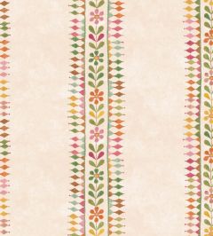 Flower Pot Wallpaper by GP & J Baker Green/Pink