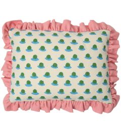 Frill Berry Cushion 40 x 30cm by Molly Mahon Grass