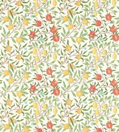 Fruit Fabric by Morris & Co Leaf Green / Madder