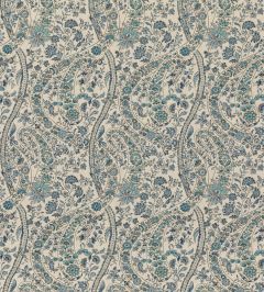 Bukhara Paisley Fabric by GP & J Baker Blue