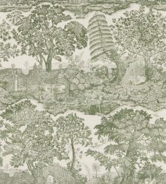 Highgrove Toile Wallpaper by Sanderson Yew Green