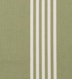 Oxford Stripe Fabric by Ian Mankin Sage