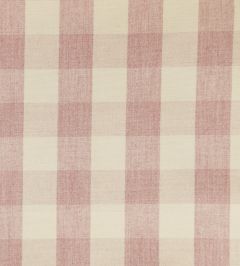 Suffolk Check Large Fabric by Ian Mankin Pink