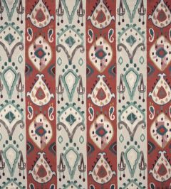 Khotan Fabric by Nina Campbell Red/Blue