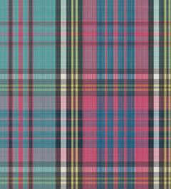 MacAndreas Tartan Wallpaper by Cole & Son Cyan & Magenta