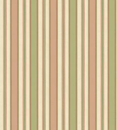 Melbourne Stripe Wallpaper by GP & J Baker Soft Red/Green