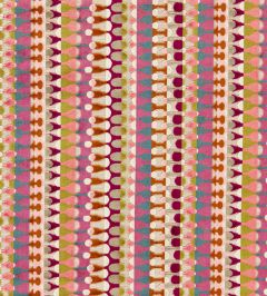 Orpheus Fabric by Clarke & Clarke Magenta/Peacock