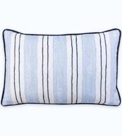 Painter's Stripe Pillow 20 x 13" by Barneby Gates Blue