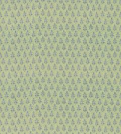 Poppy Sprig Fabric by GP & J Baker Green/Blue