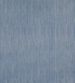 Poulton Stripe Fabric by Fermoie Deep Blue