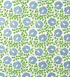 Punch Paisley Fabric by Christopher Farr Cloth Green