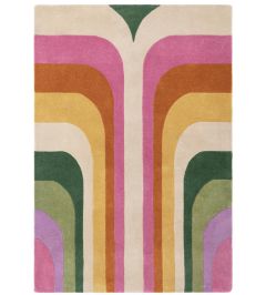 Romy Retro Rug by Asiatic Pink 01