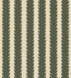 Scallop Stripe Wallpaper by Josephine Munsey Chaingate Green/Maitland Green