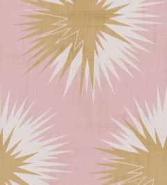Soft Thistle Wallpaper by Cole & Son Rose Quartz & Gold